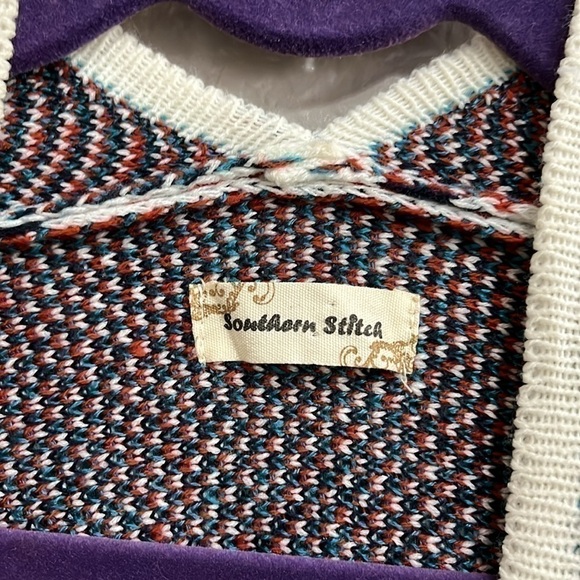 Southern Stitch ETHNIC STYLED KNITTED CARDIGAN SWEATER | HIPPIE PONCHO One SIZE - Picture 4 of 9